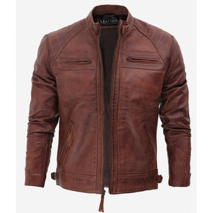 Chaqueta de Cuero para Hombre al por Mayor, Impermeable, para Motocicleta, Nueva Moda, Personalizada, de Alta Calidad, Servicio OEM - Product Image 6