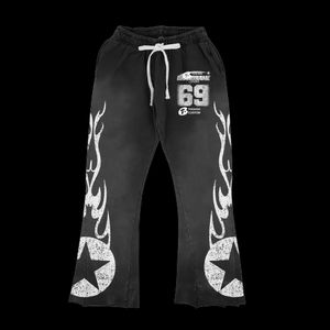 Personalizable Acid Wash Distress 450GSM Algodón Fleece Sudadera con capucha Pantalones Conjunto Chándales de invierno Sólido con capucha Personalizable Logo Característica - Product Image 2