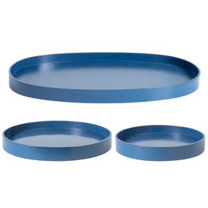 ถาดเสิร์ฟแบบเคลือบเงาทรงกลมถาดหรูหราผลิตจากเวียดนาม - Product Image 1