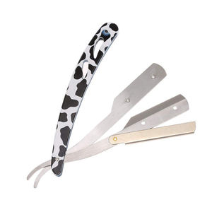 Meilleurs rasoirs de barbier haut de gamme 6,0 pouces, lames tranchantes de qualité supérieure, revêtement papier, design en forme de feuille, acier inoxydable premium - Product Image 5