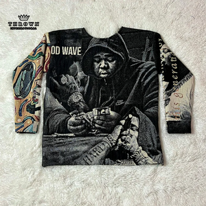 Sudadera con capucha cuadrada informal para hombre de la nueva colección de Anime Money 3D sublimación polar tela de algodón sudadera de moda - Product Image 5