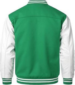 Chaqueta universitaria formal de invierno cálida de lana a prueba de viento transpirable ecológica con botones de chenilla Forro de seda Opciones personalizables - Product Image 2