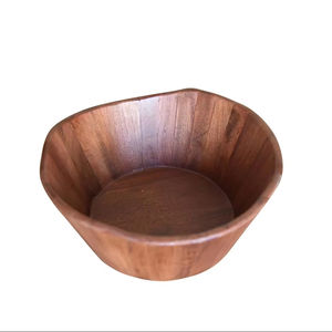 <b>Large</b> Fruits <b>Bowl</b> Real Acacia Wooden Customized Kitchenware <b>Bowls</b> Food Serving Dinnerware Dish <b>Salad</b> <b>Bowls</b> Decorative - Product Image 1