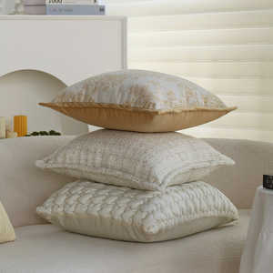 Cojín Decorativo Cuadrado Moderno de Tela, Tranquil Touches, Paquete de 1 con Relleno de 450g, 18x18 Pulgadas, Diseño Tejido y Cosido para el Hogar - Product Image 1