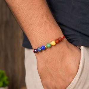 Pulsera de Cristal de 7 Chakras para Hombre y Mujer, Piedra Natural, Equilibrio y Armonía - Product Image 3