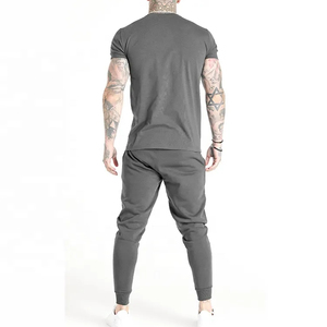 Camiseta de gimnasio de verano 100% de poliéster para hombre, camiseta transpirable activa ajustada de manga corta, Fitness Lisa para camiseta lisa, culturismo en blanco - Product Image 2