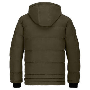 Manteau d'hiver décontracté pour hommes Style High Street Veste polaire légère Capuche détachable Tissu de laine résistant à l'eau Service OEM - Product Image 4