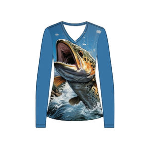 2025 nouveau Logo Anti-UV personnalisé UPF 50 chemises de Performance de pêche à manches longues pour les femmes séchage rapide respirant vêtements de pêche d'été - Product Image 4