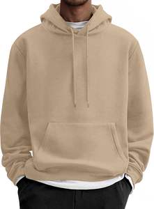 Sweat à capuche en coton épais pour hommes Pull en polaire épaisse à épaules tombantes Sweat-shirt d'hiver avec logo personnalisé Style Streetwear - Product Image 2