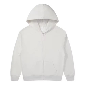 Sudaderas con capucha con cremallera para hombre con logotipo personalizado 2024 algodón Impresión digital Sudadera negra Chándales Chaqueta unisex lisa de invierno 100% - Product Image 4