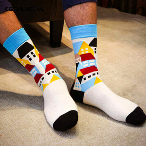 Vente en gros OEM Crew Chaussettes de sport en coton avec logo personnalisé Marque privée Conception en bambou pour unisexe Respirant Mode personnalisée - Product Image 2