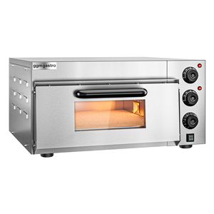 Horno Eléctrico para Pizza de Una Cámara - Plataforma de Piedra Refractaria - 4 x 20 cm (8 pulgadas) - 230V Monofásico - Controles Mecánicos - Product Image 3