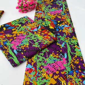 Personalized Wax Print Polyester Tie Fabric for Custom Garment Production with Branding Gaborone Logo Options by Hitjem Export - Product Image 1