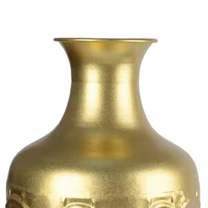 Macetas de metal de tamaño y color personalizados de Decor Impex, decoración moderna para el hogar, jarrones de metal para bodas - Product Image 4