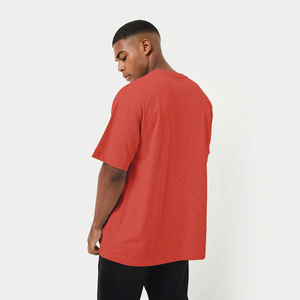 T-shirts pour hommes en coton 100% tricoté, respirant, à séchage rapide, surdimensionnés, couleur personnalisée, nouvelle arrivée, manches courtes, en gros - Product Image 3