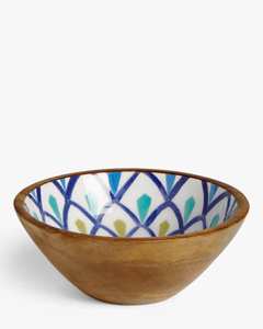 <b>Enamel</b> Printed Wooden Fruit <b>Bowl</b> New Design Handmade Salad <b>Bowl</b> Customized Size Low Price Wooden Serving <b>Bowl</b> - Product Image 4