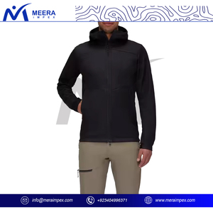 Chaqueta deportiva con capucha impermeable y transpirable para hombre, abrigo cortavientos de invierno frontal de estilo callejero para senderismo al aire libre, OEM personalizado - Product Image 2