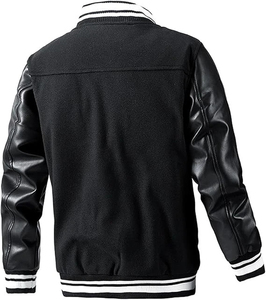 Veste universitaire OEM/ODM pour hommes Blouson bombardier léger à manches longues Veste Letterman en duvet pour hommes Prix bon marché OEM - Product Image 2