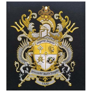 ตราประจำตระกูลทำจากลวดทองแท่งสไตล์คลาสสิกงานปักด้วยมือตามสั่ง - Product Image 4