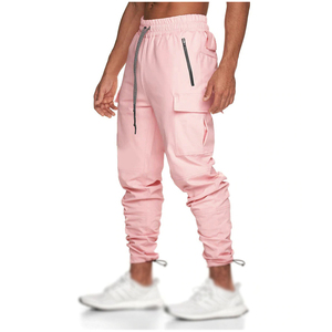 Pantalons de jogging vintage pour hommes, taille mi-haute, coupe slim, sport, course à pied, salle de sport, pantalon de musculation, poids moyen - Product Image 6