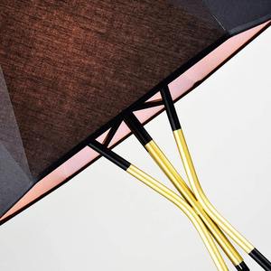 Lampadaire en tissu blanc en forme de champignon pour la décoration intérieure de salon de luxe moderne, élégant, support doré LED pour la maison et le bureau - Product Image 2