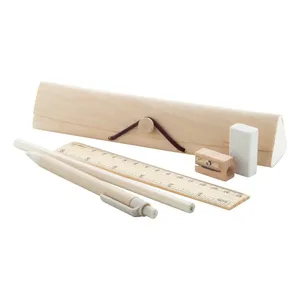 Sustainable Outline Wooden <b>Stationery</b> <b>Set</b> for Business Gift Giving - Product Image 1
