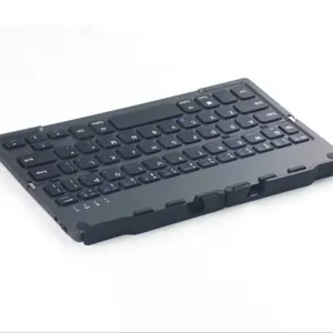 Teclado Dobrável Teclado Bluetooth Sem Fio Portátil com Recarregável Compatível para iPhone iPAD Mini Smartphone Tablet