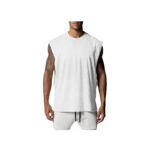 Débardeur de sport pour homme personnalisable, 100% polyester, léger, taille élastique, débardeur de musculation, respirant, séchage rapide - Product Image 4