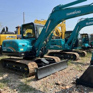 Miniexcavadora Usada Sunward SWE70E con Motor Yanmar, Cucharón de 0.4m3, Excavadora de Orugas de 7 Toneladas para Trabajos de Minería - Product Image 2