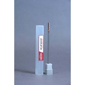 CARBIFORCE 3*100 TiSiN recubierto de 4 flautas punta de bola fresa de extremo cuadrado 55HRC fresadoras CNC 8/10/6/4mm vástagos ODM personalización - Product Image 1