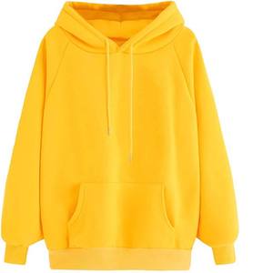Naranja nuevo diseño 100% tela de algodón gimnasio manga larga deportes Invierno Polar hombres Sudadera con capucha con bolsillo de canguro sudaderas básicas - Product Image 4