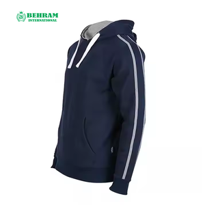 Sweat à capuche unisexe personnalisé avec logo sur le devant, 100% coton molletonné/éponge française, séchage rapide, respirant, nouvelle mode hiver - Product Image 4