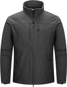 Veste Softshell de Haute Qualité Professionnelle Sports de Plein Air Hiver Col Debout Coupe-Vent Imperméable Toile Avant à Capuche Homme - Product Image 5