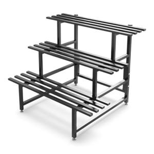 Soporte de Metal Decorativo de Tres Niveles para Plantas, Diseño de Espiral, Estante Escalonado para Exhibición de Macetas en Interiores y Exteriores - Product Image 3