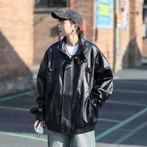 แจ็คเก็ตนักบินหนังแท้สไตล์วินเทจสำหรับฤดูหนาว ทรงหลวม ระบายอากาศได้ดีและกันน้ำ เสื้อคลุมสำหรับผู้ชายและผู้หญิง สไตล์ไฮสตรีท - Product Image 2