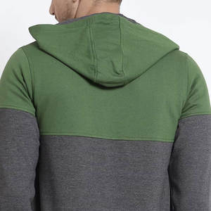 Precio más barato Patrón sólido Hombres Cremallera Sudadera con capucha Mejor calidad Hombres Cremallera Sudaderas con capucha para la temporada de otoño - Product Image 4