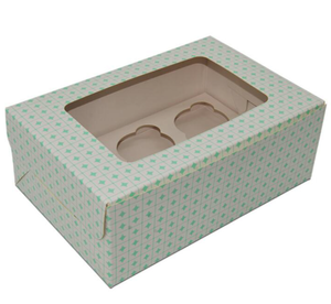 TH CB-355 Boîte à cupcakes au design blanc moderne OEM personnalisée, avec fenêtre, 6 boîtes d'emballage - Product Image 5