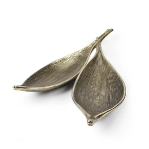 Leaf Shaped Antique <b>Metal</b> <b>Bowl</b> Ramadan Eid Decorative Centerpiece Premium Chocolate & Dry Fruit Serving Dish - Product Image 4