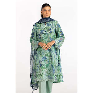 ชุดลำลองสไตล์โบโฮ IUSTKSD-2216 แบบ 3 ชิ้น ลายพิมพ์ พร้อมปกปักลายแมนดาริน ระบายอากาศได้ดีและมีสไตล์ - Product Image 3