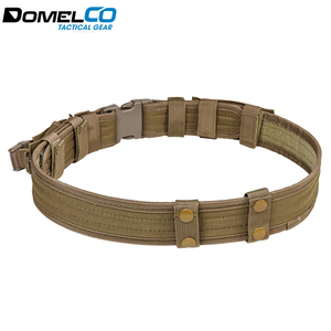 Plataforma de cinturón táctico de nailon, cinturón ajustable, hebilla de liberación rápida, equipo para exteriores, bolsas dobles para revistas, cinturón táctico de transporte seguro - Product Image 4