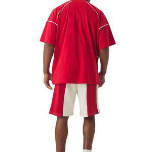 High Quality Customized Summer <b>Men's</b> <b>T</b>-<b>Shirts</b> and Shorts Sets Comfortable and Breathable Solid Color Wholesale - Product Image 2