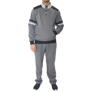 Conjunto de 2 Piezas de Chándal para Hombre, Otoño-Invierno 2026, Diseño Sólido, Corte Holgado, Transpirable, Sudadera con Media Cremallera y Pantalones Deportivos de Secado Rápido - Product Image 3