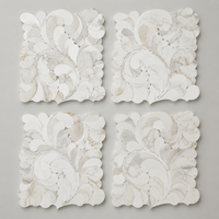 Mosaïques florales de style moderne pour piscines, murs intérieurs, design parquet, mosaïques artistiques, solution de design graphique
