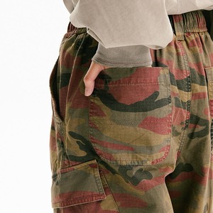 100% Cotton Garment Dyed <b>Men's</b> Casual Pants High Quality Street Multi-Flap Pocket <b>Loose</b> Cargo Pants Camouflage Printing <b>Trousers</b> - Product Image 2