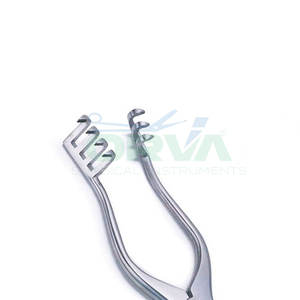 Retractor veterinario 4x4 puntas romas 23mm brazos rectos retractores de acero inoxidable de alta calidad instrumentos veterinarios - Product Image 5
