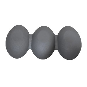 Portavelas de aluminio gris de estilo moderno hecho a mano, diseño geométrico para decoración del hogar, Mesa - Product Image 3