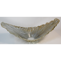 Centre de table en verre italien de haute qualité appelé Airone pour décorer la maison et faire de chaque pièce un lieu unique, d'une longueur de 60 cm