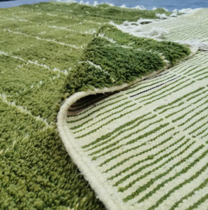 Handmade Luxury hand knotted multi color Area Rug Moroccan Knots Design for Living room hotel office commercial home - Product Image 4