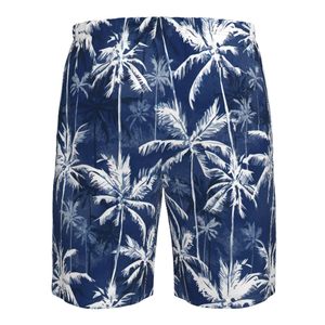กางเกงขาสั้นผู้ชายทรงกลางเอว ดีไซน์ทันสมัย ลายพิมพ์แบบซับลิเมชั่น เหมาะสำหรับใส่ไปเที่ยวทะเล ฤดูร้อน ลายเรียบ สไตล์ลำลอง แห้งเร็ว ผลิตจากโพลีเอสเตอร์ มีเชือกผูก - Product Image 5