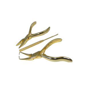 3 Pcs Hair Extension Kit Ring Beads Remover Copper Tube <b>Plier</b> Stainless Steel Gold Coated Hair Extension <b>Pliers</b> <b>Set</b> - Product Image 2